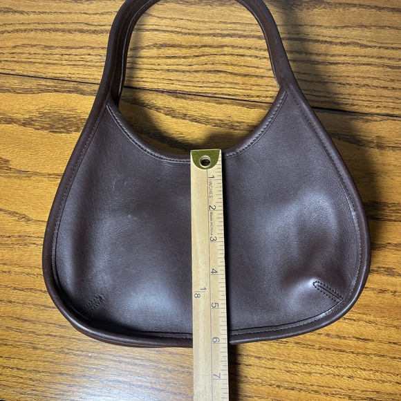 Rare Coach 9027 One Shoulder Bag Handbag Half Moon Ergo Leather Brown - Picture 5 of 7